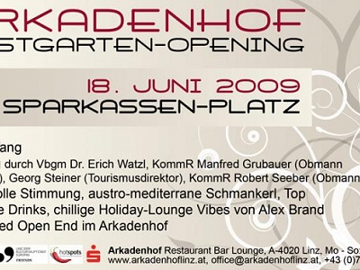 Arkadenhof garden opening