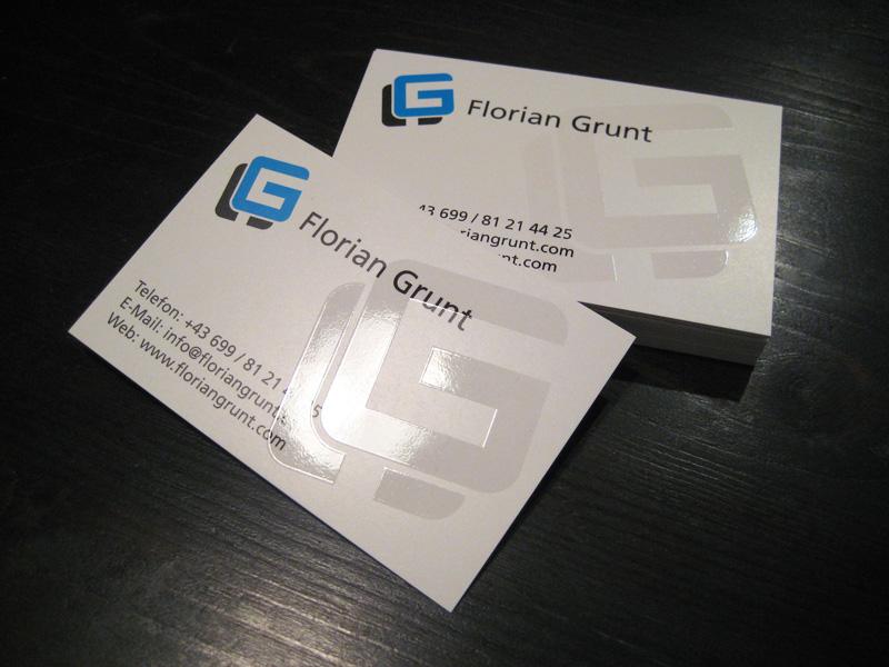 Front side of the business card