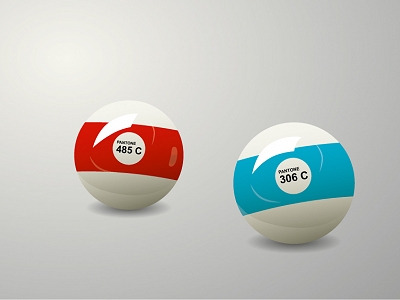 Pantone Billard Balls